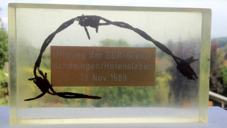 Ausstellungsstück "Unser Schatz für Niedersachsen": Ein Stück Stacheldrahtzaun der innerdeutschen Grenze.